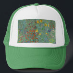 Gustav Klimt - Country Garden with Sunflowers Trucker Hat<br><div class="desc">Country Garden with Sunflowers / Farm Garden with Sunflowers - Gustav Klimt in 1905-1906</div>