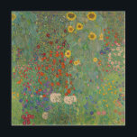 Gustav Klimt - Country Garden with Sunflowers Wood Wall Art<br><div class="desc">Country Garden with Sunflowers / Farm Garden with Sunflowers - Gustav Klimt in 1905-1906</div>