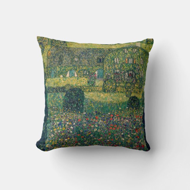 Gustav Klimt - Country House by the Attersee Cushion (Front)