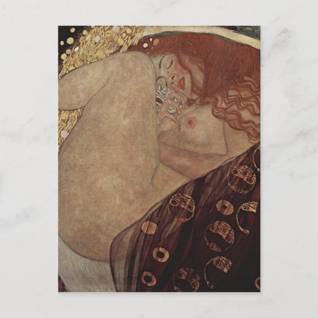 Gustav Klimt - Danae - Beautiful Artwork Postcard (Front)