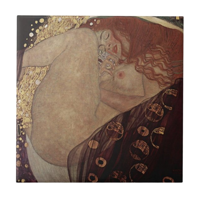 Gustav Klimt  - Danae - Beautiful Artwork Tile (Front)