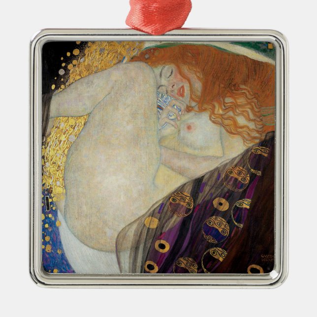 Gustav Klimt - Danae Metal Tree Decoration (Front)