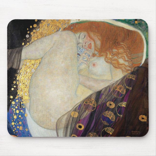 Gustav Klimt - Danae Mouse Mat (Front)