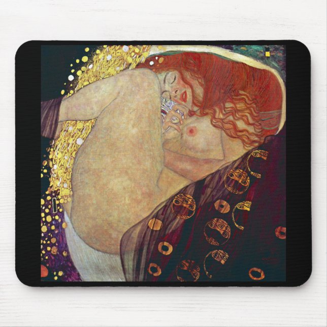 Gustav Klimt, Danae Mouse Mat (Front)