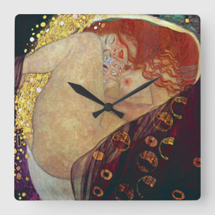 Gustav Klimt , “ Danae ” Square Wall Clock