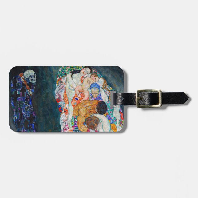 Gustav Klimt - Death and Life Luggage Tag (Front Horizontal)