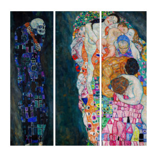 Gustav Klimt - Death and Life Triptych