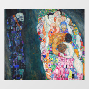 Gustav Klimt - Death and Life Window Cling