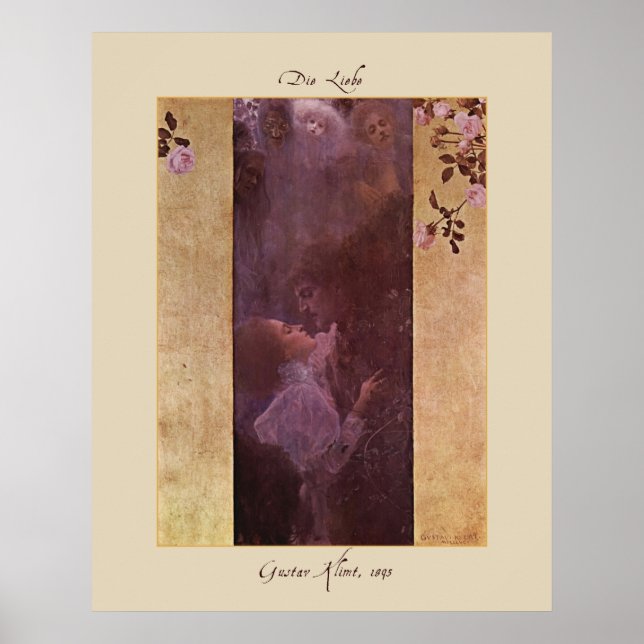 Gustav Klimt Die Liebe (The Love)1895 Poster Print (Front)