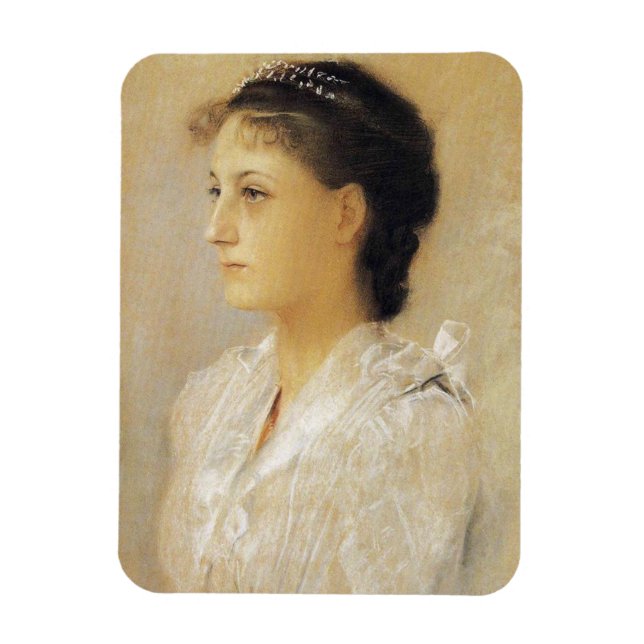 Gustav Klimt Emilie Floge Magnet (Vertical)