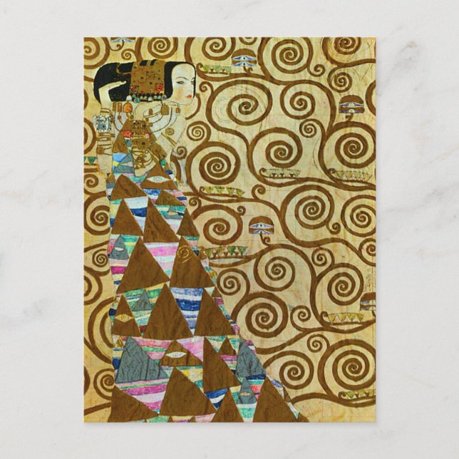 Gustav Klimt Expectation Postcard (Front)