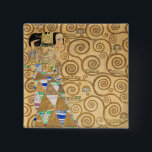 Gustav Klimt - Expectation, Stoclet Frieze 15 Cm Square Badge<br><div class="desc">The Tree of Life,  Stoclet Frieze,  Expectation - Gustav Klimt,  Cardboard,  1909</div>