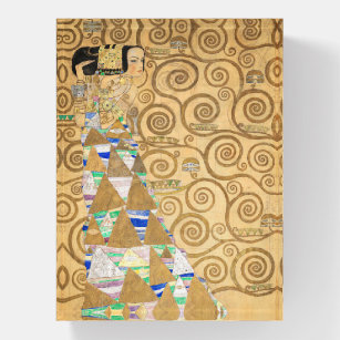 Gustav Klimt - Expectation, Stoclet Frieze Paperweight