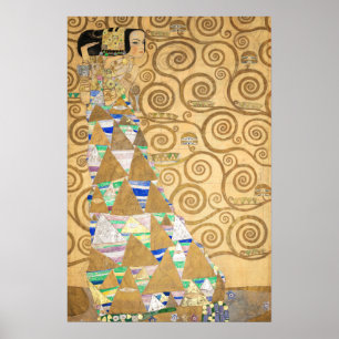 Gustav Klimt - Expectation, Stoclet Frieze Poster