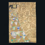 Gustav Klimt - Expectation, Stoclet Frieze Tea Towel<br><div class="desc">The Tree of Life,  Stoclet Frieze,  Expectation - Gustav Klimt,  Cardboard,  1909</div>