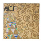 Gustav Klimt - Expectation, Stoclet Frieze Tile<br><div class="desc">The Tree of Life,  Stoclet Frieze,  Expectation - Gustav Klimt,  Cardboard,  1909</div>