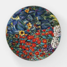 Gustav Klimt Farm Garden W/ Sunflowers Paperweight