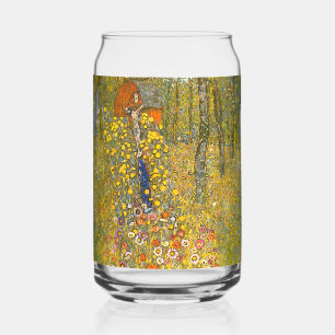 Gustav Klimt Farm Garden with Crucifix Can Glass