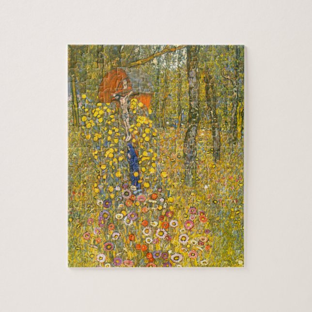 Gustav Klimt Farm Garden with Crucifix Jigsaw Puzzle (Vertical)