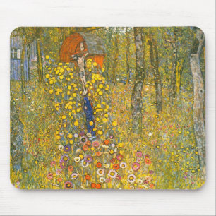 Gustav Klimt Farm Garden with Crucifix Mouse Mat