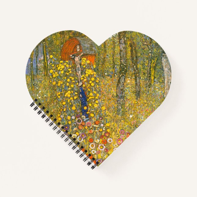 Gustav Klimt Farm Garden with Crucifix Notebook (Front)