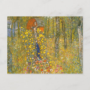 Gustav Klimt Farm Garden with Crucifix Postcard