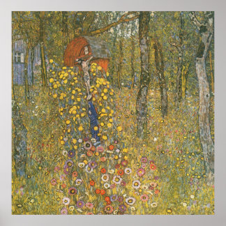 Gustav Klimt - Farm Garden with Crucifix Poster