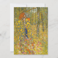 Gustav Klimt Farm Garden with Crucifix