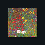 Gustav Klimt Farm Garden with Sunflowers Canvas Print<br><div class="desc">Gustav Klimt Farm Garden with Sunflowers Canvas poster. Oil painting on canvas from 1905-06. Though Klimt is most recognised for his gold period that produced classic works like The Kiss and Portrait of Adele Bloch Bauer, the artist also produced some tremendously charming landscape paintings. Garden Farm with Sunflowers features a...</div>