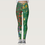 Gustav Klimt - Farm Garden with Sunflowers Leggings<br><div class="desc">Gustav Klimt - Farm Garden with Sunflowers</div>