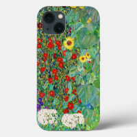 Gustav Klimt Farm Garden With Sunflowers Painting