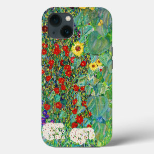 Gustav Klimt Farm Garden With Sunflowers Painting Case-Mate iPhone Case