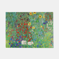 Gustav Klimt Farm Garden With Sunflowers Painting
