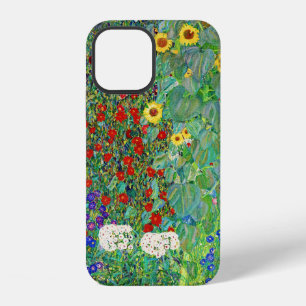 Gustav Klimt Farm Garden With Sunflowers Painting iPhone 12 Case
