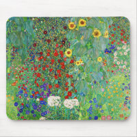 Gustav Klimt Farm Garden With Sunflowers Painting