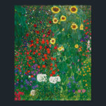 Gustav Klimt - Farm Garden with Sunflowers Poster<br><div class="desc">Gustav Klimt - Farm Garden with Sunflowers</div>