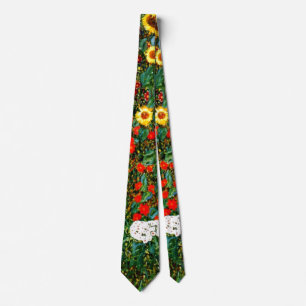 Gustav Klimt - Farm Garden with Sunflowers Tie
