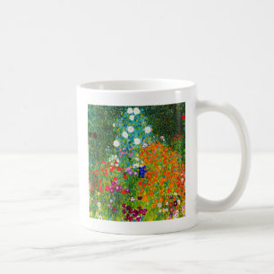 Gustav Klimt , "Farmhouse garden" Coffee Mug