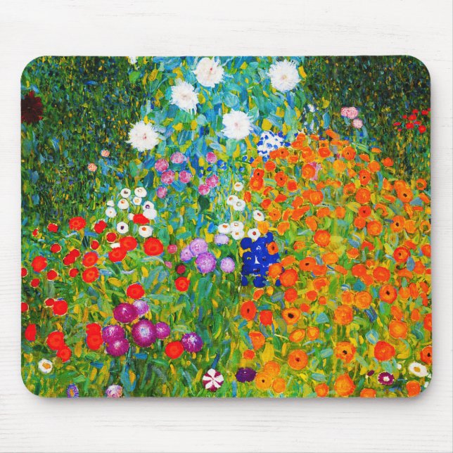 Gustav Klimt , “ Farmhouse garden ” Mouse Mat (Front)