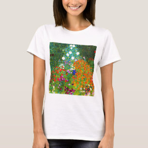 Gustav Klimt , "Farmhouse garden" T-Shirt