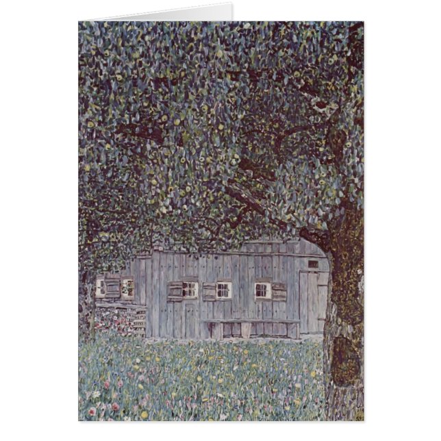Gustav Klimt- Farmhouse in Upper Austria (Front)
