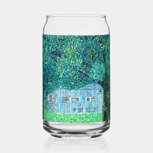Gustav Klimt Farmhouse in Upper Austria Can Glass