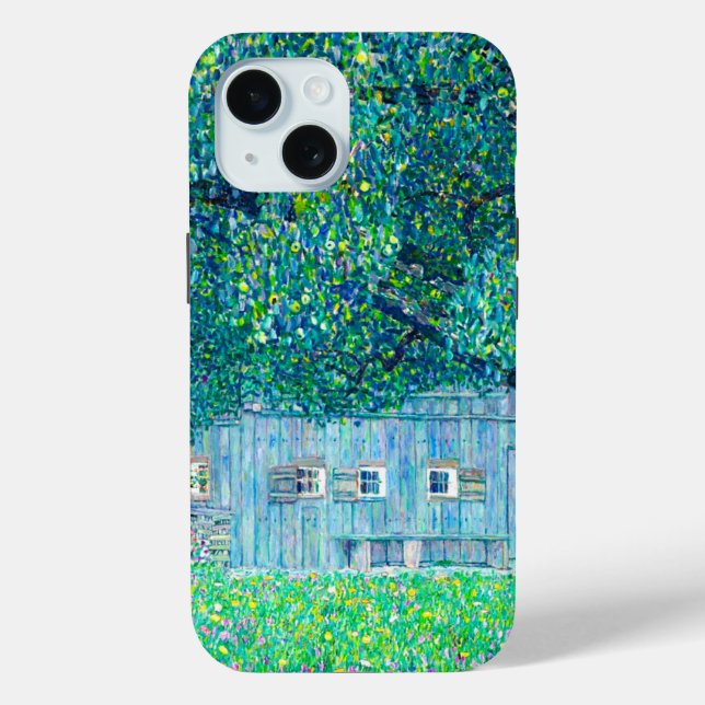 Gustav Klimt Farmhouse in Upper Austria Case-Mate iPhone Case (Back)