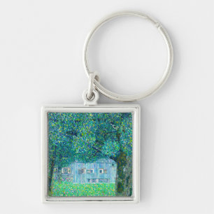 Gustav Klimt Farmhouse in Upper Austria Key Ring