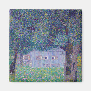 Gustav Klimt - Farmhouse in Upper Austria Magnet