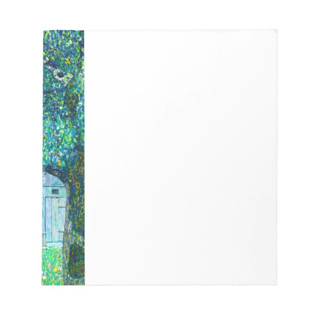 Gustav Klimt Farmhouse in Upper Austria Notepad (Front)
