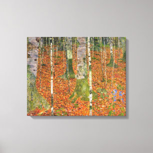 Gustav Klimt - Farmhouse With Birch Trees Canvas Print