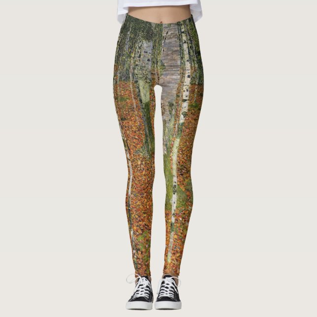 Gustav Klimt - Farmhouse With Birch Trees Leggings (Front)