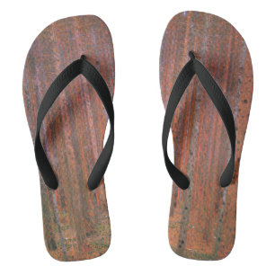 Gustav Klimt Fir Forest Tannenwald Red Trees Flip Flops