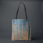 Gustav Klimt Fir Forest Tannenwald Red Trees Tote Bag<br><div class="desc">Vintage Gustav Klimt Fir Forest - Art Nouveau Red Trees This beautiful vintage paintings of trees is by master artist Gustav Klimt. The painting, called Fir Forest I, or Tannenwald, shows us a beautiful landscape with Red Fir Trees, through a dense forest. Gustav Klimt captured the feeling of vibrance in...</div>